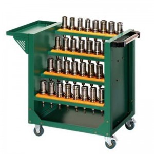 Vihreä työkaluvaunu